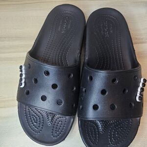 Men's Crocs Black Slide Sandals